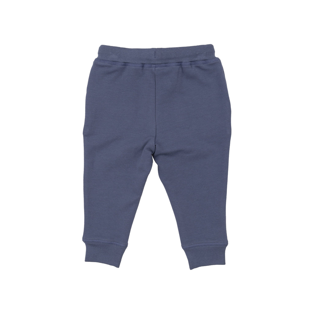 French Terry Jogger - Footballs Inky Blue 669 Angel Dear 