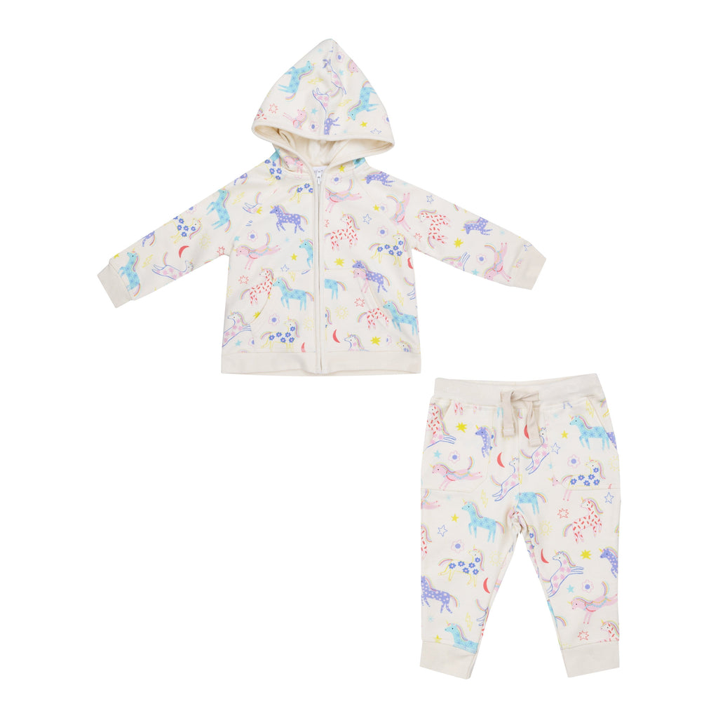 Hoodie And Jogger - Fun Unicorns 187 Angel Dear 