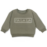 Organic Fleece Sweatshirt - Fa La La Sweatshirt Makemake Organics 