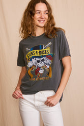 Guns N Roses Los Angeles Top Hat Skull Tee Band Tees People of Leisure 