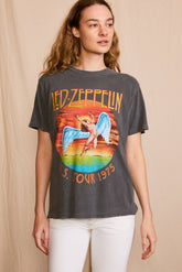 Led Zeppelin 'U.S Tour 1975' Sunkissed Gray Tee Graphic T's People of Leisure 