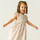 Organic Baby Flutter Dress | Seashells Dresses Makemake Organics 