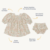 Organic Smocked Dress | Gardenia Dresses Makemake Organics 