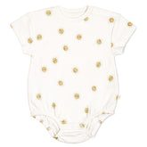 Organic Baby Bubble Romper | Sunshine Onesies Makemake Organics 