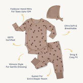 Organic Kimono Onesie & Pants Set | Acorn Sets Makemake Organics 