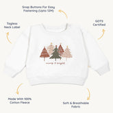 Organic Fleece Sweatshirt - Merry & Bright Sweatshirt Makemake Organics 