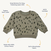 Organic Fleece Sweatshirt | Alpine Tops & Tees Makemake Organics 