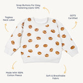 Organic Fleece Sweatshirt | Pumpkin Tops & Tees Makemake Organics 