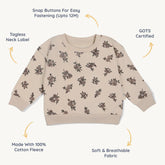 Organic Fleece Sweatshirt | Posy Tops & Tees Makemake Organics 