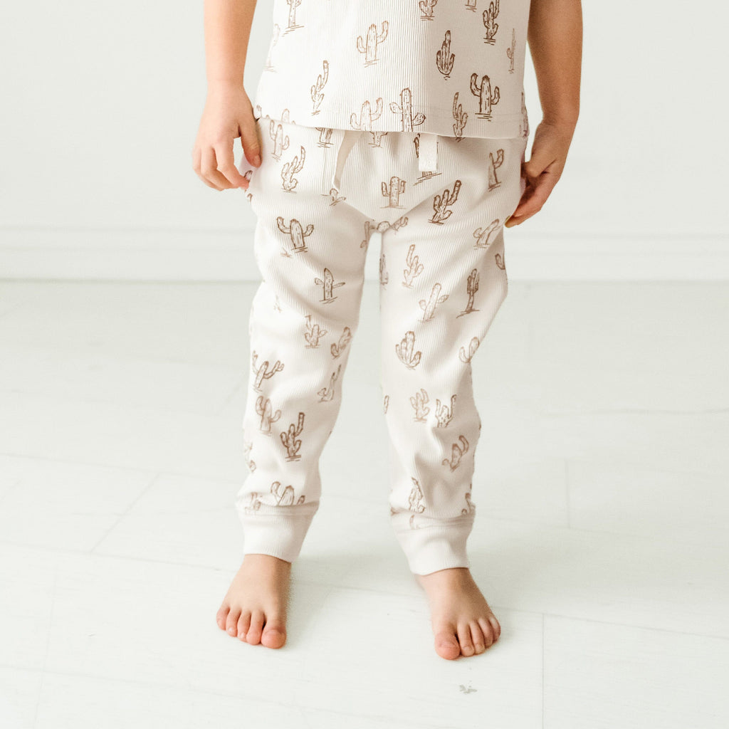 Organic Baby Toddler Harem Pants - Cactus Harem Pants Makemake Organics 