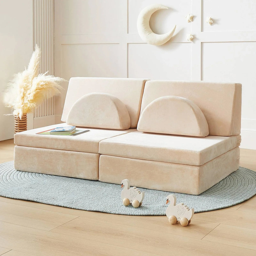 Tiny Land® Anyway Couch | Velvety Cream Chairs Tiny Land 