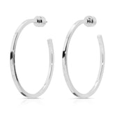 1.5" Ava Hoops Earrings eklexic Silver 