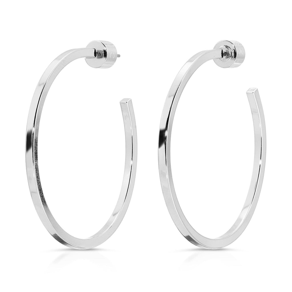 1.5" Ava Hoops Earrings eklexic Silver 