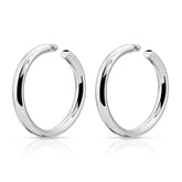 1.5" Kelly Hoops Earrings eklexic Silver 