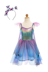 Blue Butterfly Twirl Dress with Wings & Headband Costumes Great Pretenders USA 