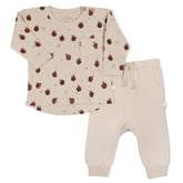 Organic Long Sleeve Tee & Pant Set | Orchard Sets Makemake Organics 