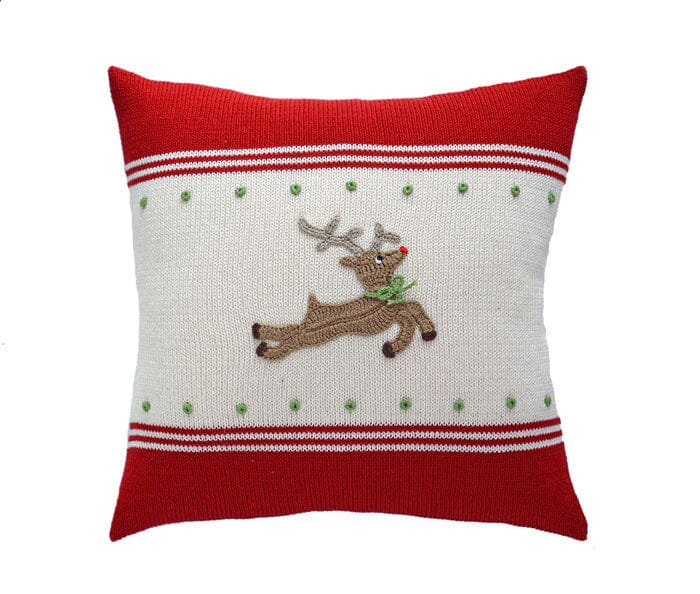 Reindeer 14" Pillow Throw Pillows Melange Collection 