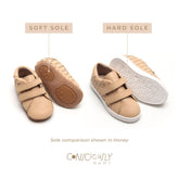 Leather Woven Sneaker | Color 'Bone' Shoes Consciously Baby 