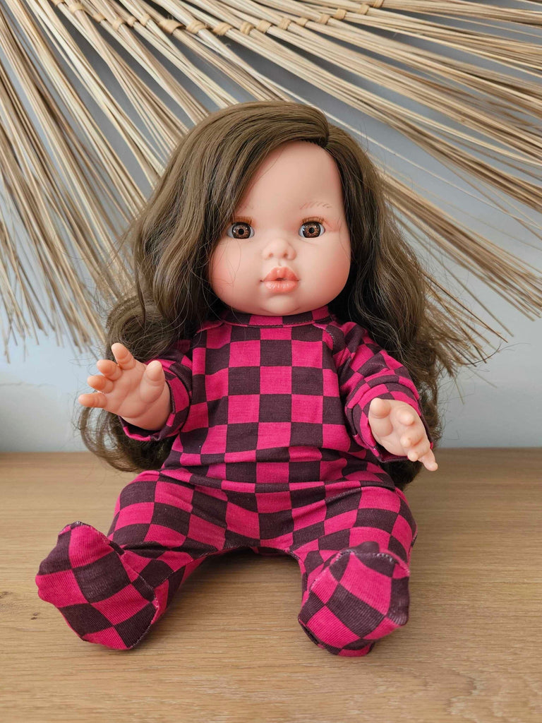 Presale - Dollie Checkered Print Outfit Dollie Clothing Clover Baby & Kids 