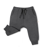 Organic Fleece Jogger Pants - Slate Jogger Pants Makemake Organics 