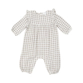 Ruffle Sleeve Romper - Cozy Plaid 217 Angel Dear 