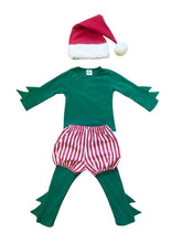 Christmas Elf Pajama Costume with Candy Cane bloomer Costumes Band of the Wild 