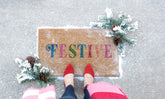 Shiraleah "Festive" Holiday Doormat, Natural by Shiraleah Shiraleah 