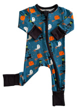 2-Way Convertible Zip Romper | Broomstick Friends Midnight Onesies SpearmintLOVE 