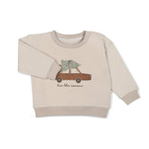 Organic Fleece Sweatshirt - Tis The Season Sweatshirt Makemake Organics 