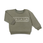 Organic Fleece Sweatshirt - Fa La La Sweatshirt Makemake Organics 