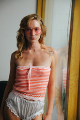 Summer Of Love Crochet Tube Top | Pink Tube Tops Stoned Immaculate 