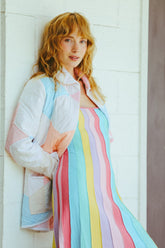 Rainbow Bright Quilted Coat Outerwear Stoned Immaculate 