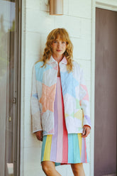 Rainbow Bright Quilted Coat Outerwear Stoned Immaculate 