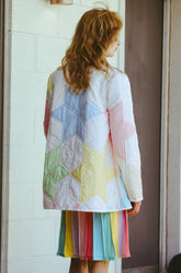 Rainbow Bright Quilted Coat Outerwear Stoned Immaculate 