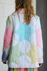 Rainbow Bright Quilted Coat Outerwear Stoned Immaculate 