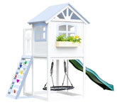 Londyn Swing Set Custom Color Playhouses 2MamaBees Ocean Blue 