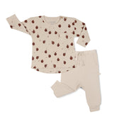 Organic Long Sleeve Tee & Pant Set | Orchard Sets Makemake Organics 