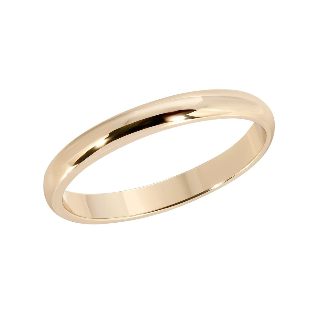 2.5MM Domed Ring Rings eklexic Gold 5 