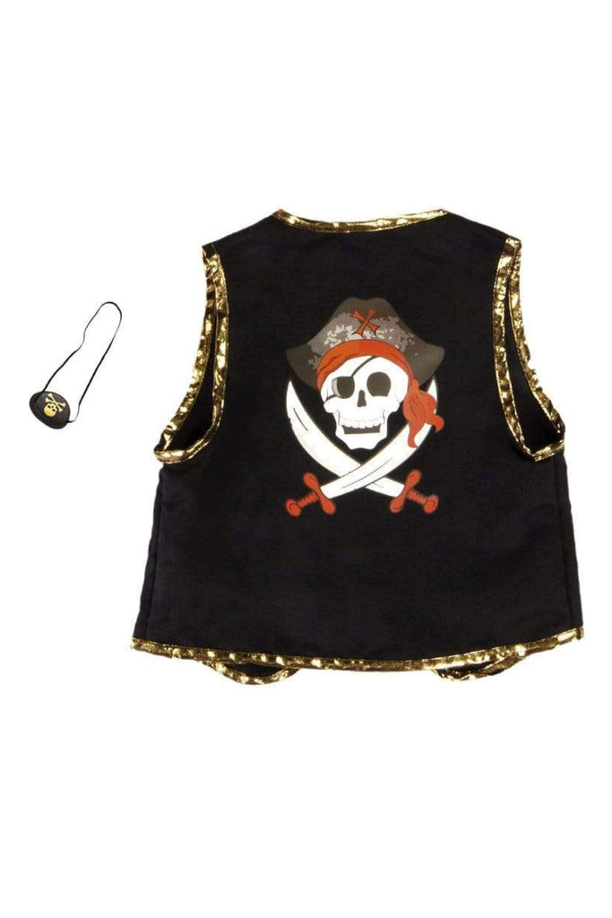 Pirate Vest with Eye Patch Costumes Great Pretenders USA 