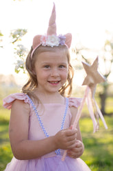 Pink Shimmer Unicorn Dress & Headband Costumes Great Pretenders USA 