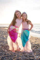 Mermaid Glimmer Skirt Set with Headband Costumes Great Pretenders USA 