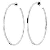 3" Ava Hoops Earrings eklexic Silver 