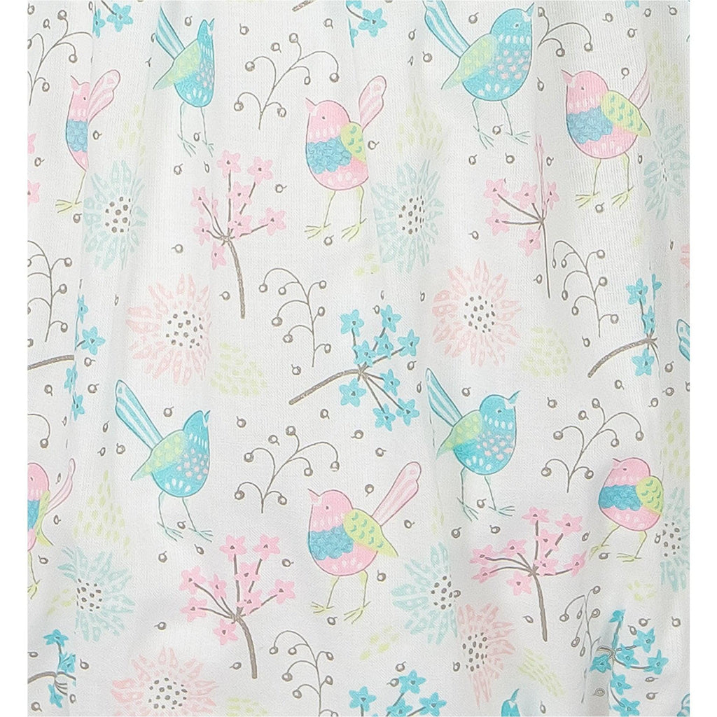 Square-Neck Bubble - Regal Bird on White 100% Pima Cotton by Feather Baby Feather Baby 