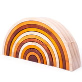 Natural Wooden Stacking Rainbow - Large Bigjigs Toys US 