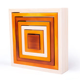 Natural Wooden stacking squares Bigjigs Toys US 