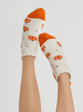 Shiraleah Pumpkin Home Socks, Ivory by Shiraleah Shiraleah 