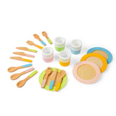 Dinner Service Set Play Foods Bigjigs Toys US 