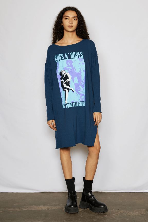 Guns N Roses Illusion Slit Dress Dresses People of Leisure 