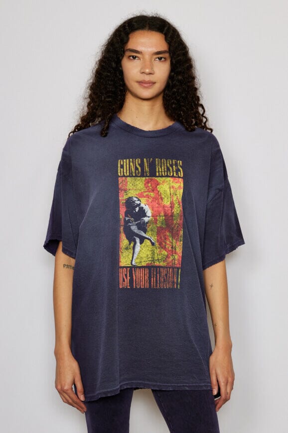 Guns N Roses Illusion Oversized Tee Band Tees People of Leisure 