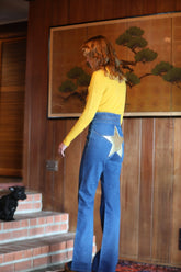 SuperStar Bells | Vintage Gold Jeans Stoned Immaculate 